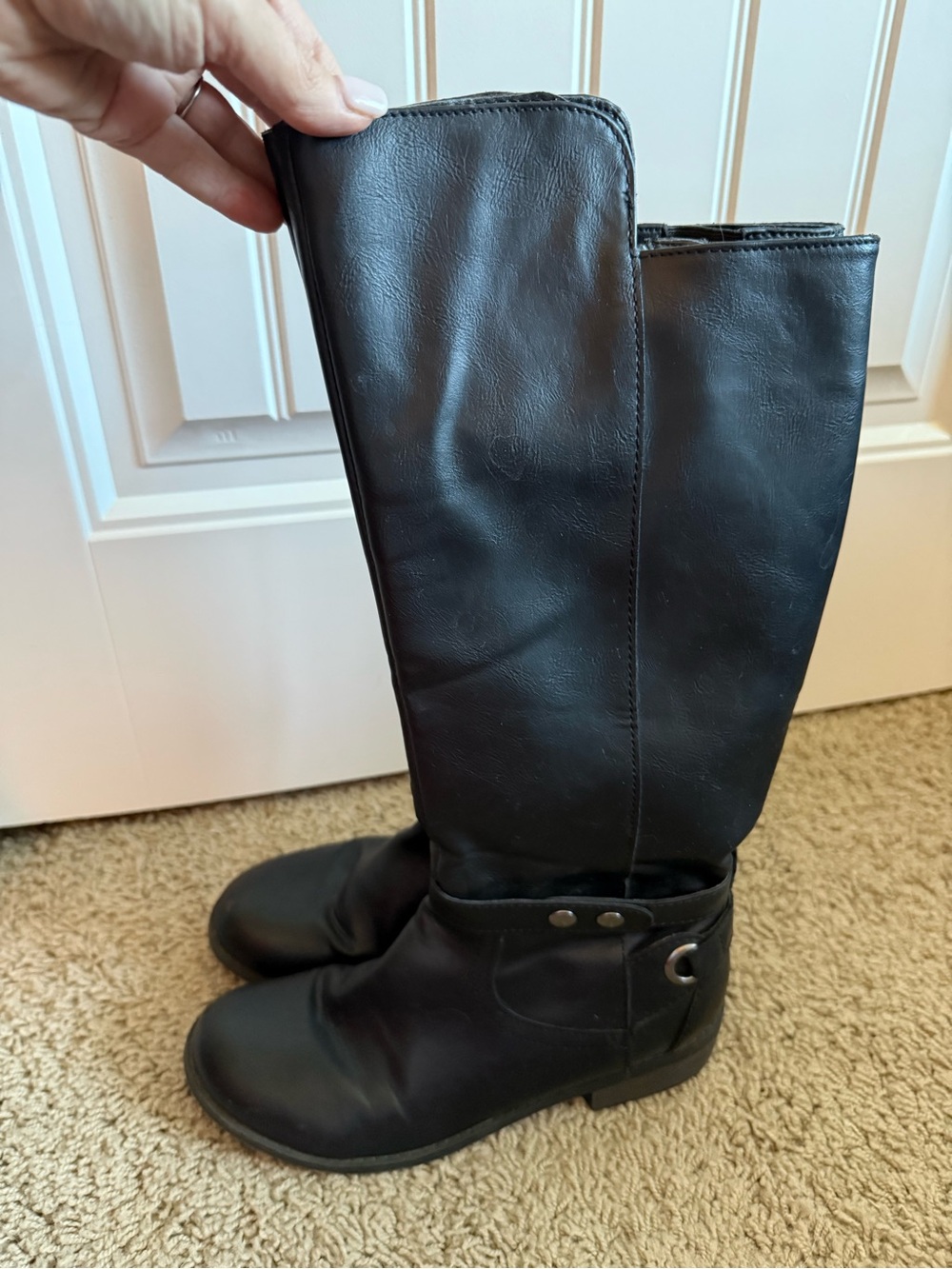 Arizona Jean Co Black Knee High Riding Boots Size 8M
